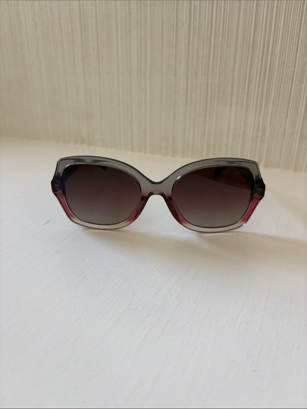 Coach Ombre Gray to Pink Women's Sunglasses